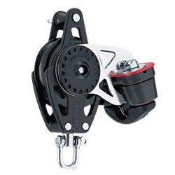 HARKEN - BOZZELLO 57 MM CON STROZZATORE E ARRICAVO CARBO BLOCK WITH BECKET AND CAM CLEAT