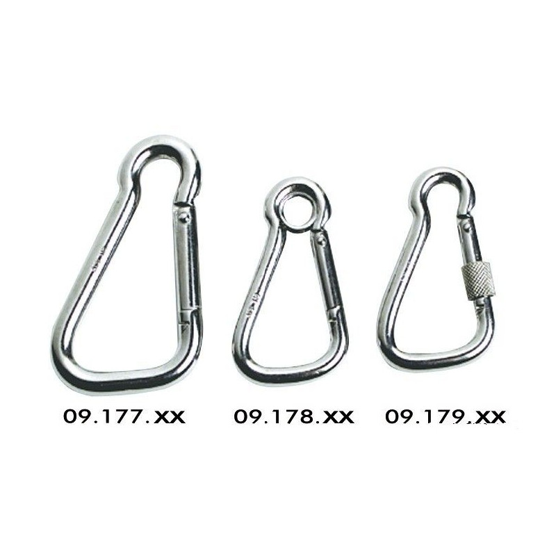 CARABINER WIDE OPENING OF THE EYE L 122 MM