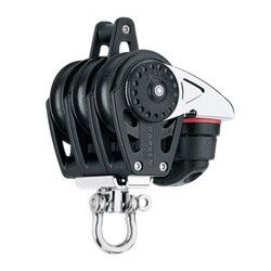 HARKEN - 40 MM TRIPLE CARBO BLOCK WITH CAM CLEAT AND BECKET