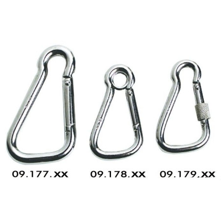 CARABINER WIDE OPENING OF THE EYE L 101 MM