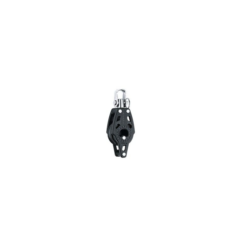 HARKEN - BLOCK 29MM SINGLE / SWIVEL / ARRICCAVO - SINGLE BLOCK WITH BECKET - CARBO