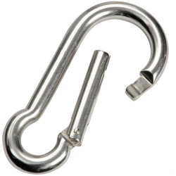 CARABINER WITHOUT BOSS L 80 MM