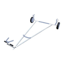 ILCA - CARRELLO IN FERRO ZINCATO IMPILA BILE CON RUOTE ANTIFORATURA