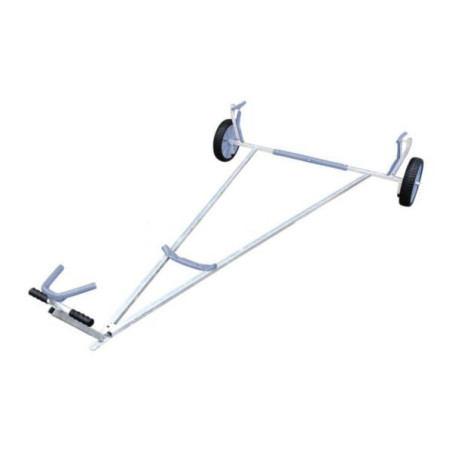 ILCA - CARRELLO IN FERRO ZINCATO IMPILA BILE CON RUOTE ANTIFORATURA