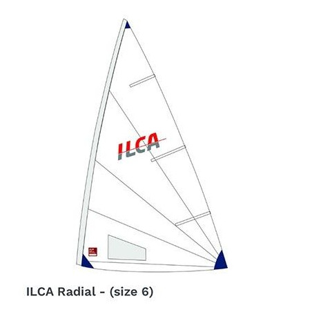 ILCA - LASER® ILCA 6 RADIAL FOLDED ORIGINAL SAIL MADE BY HYDE