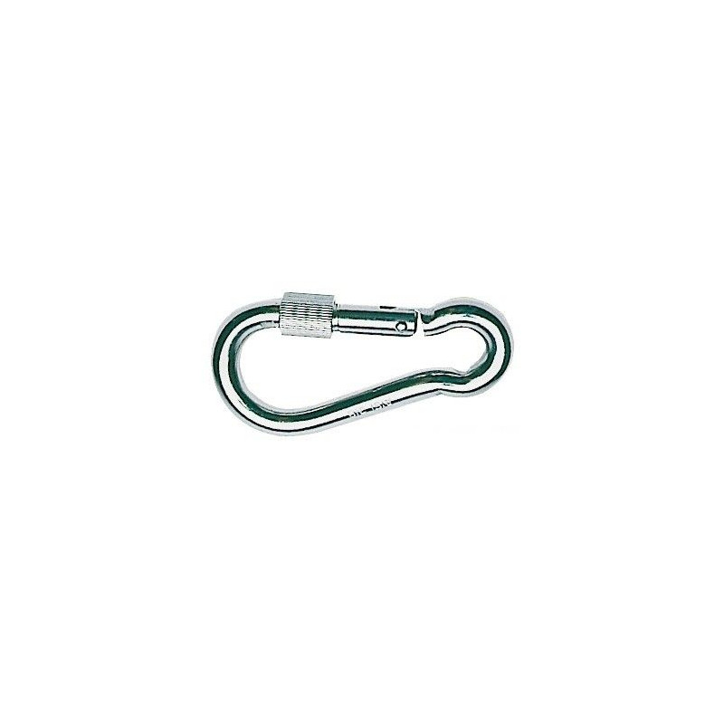 CARABINER WITH A SAFETY RING L 120 MM