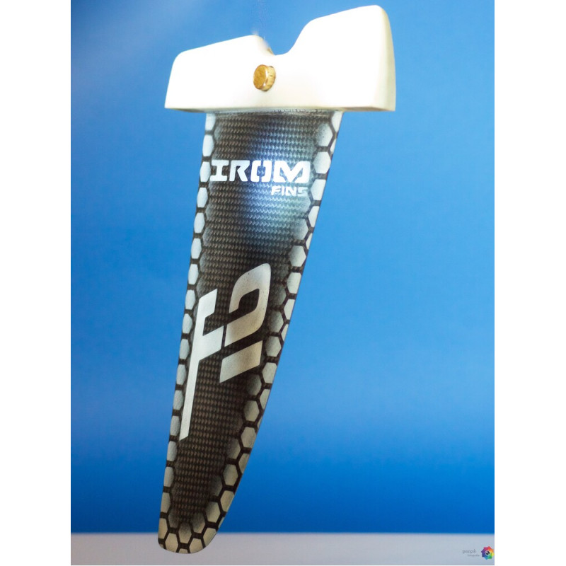 IROM FINS - PINNA CUSTOM FREESTYLE F2 IN CARBONIO, POWER BOX