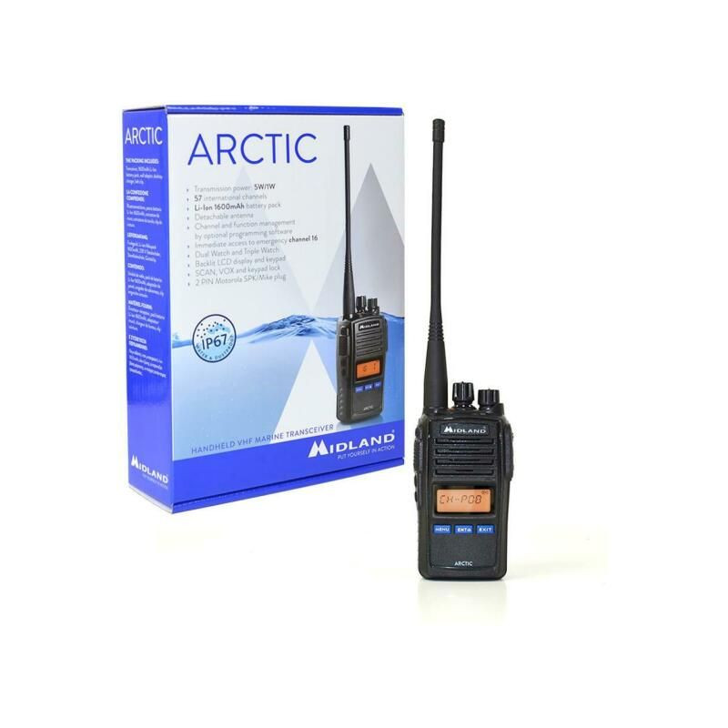 MIDLAND - ARCTIC VHF MARINO PORTATILE