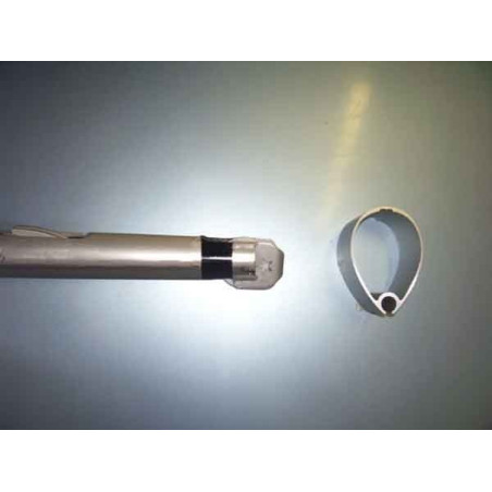 EMMETI SPARS - ALBERO STAR MOD. BD06 IN ALLUMINIO ANODIZZATO - STAR MAST MOD. BD06 : SILVER ANODISED