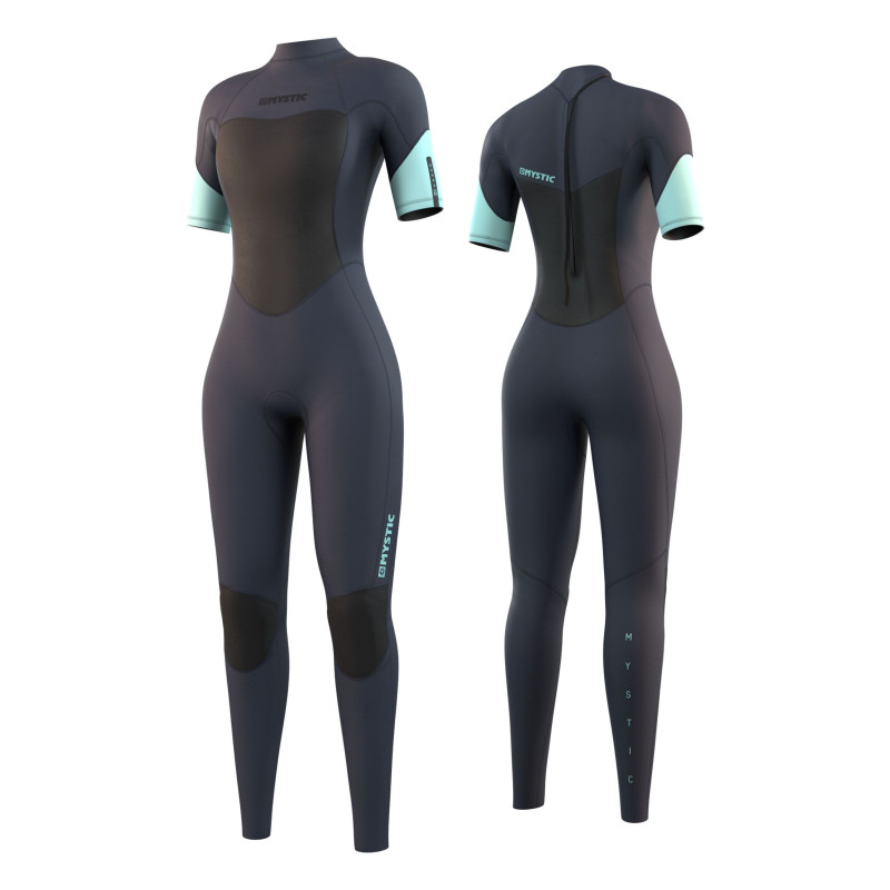 MYSTIC -Brand Shortarm 3/2mm Bzip Flatlock Women