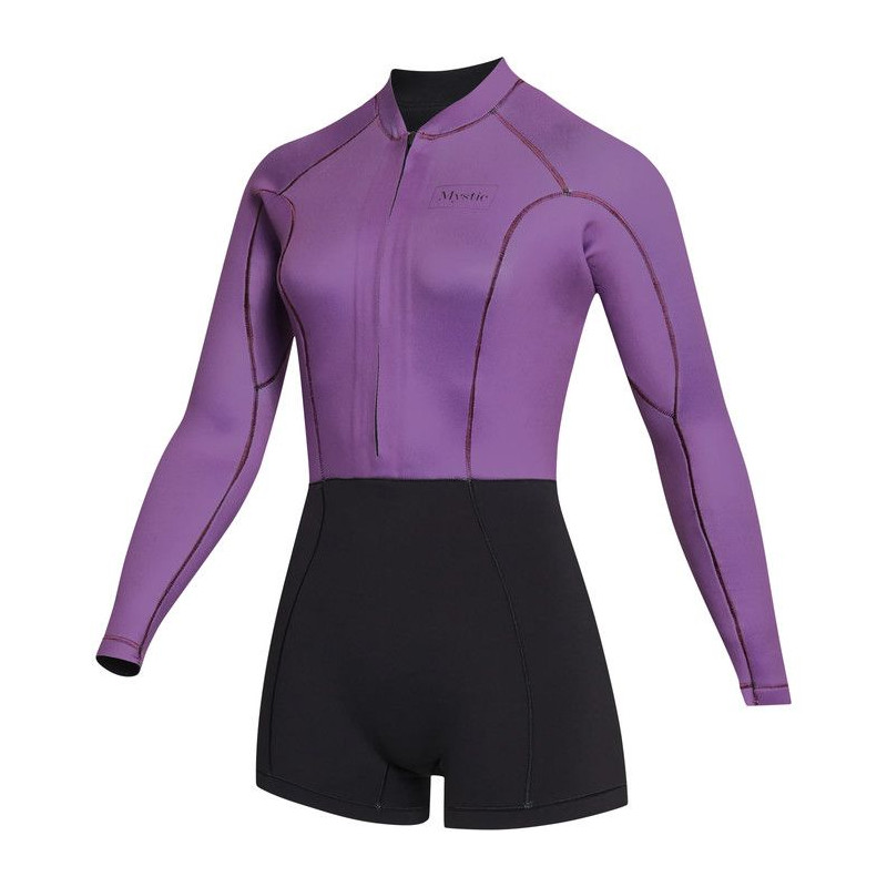 MYSTIC - Lunar Longarm Shorty 2/2mm Bzip Women SUNSET PURPLE