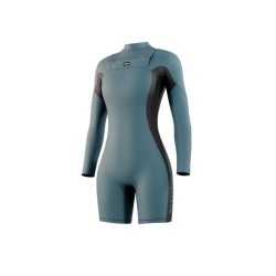 MYSTIC - HAVEN LONGARM SHORTY 3/2 MM FRONT ZIP WOMEN TEAL