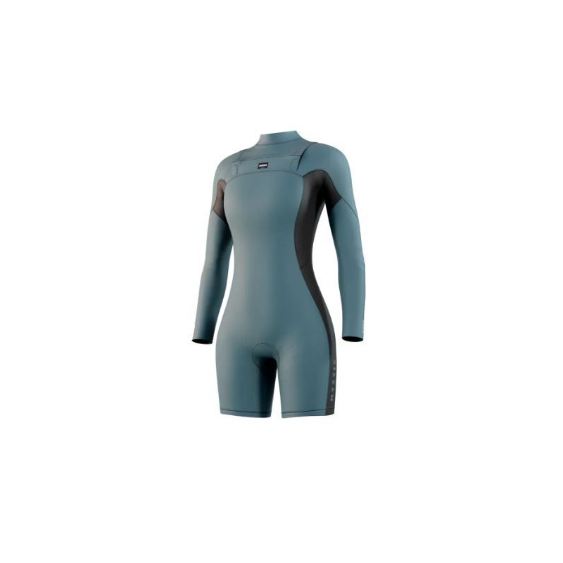 MYSTIC - HAVEN LONGARM SHORTY 3/2 MM FRONT ZIP WOMEN TEAL