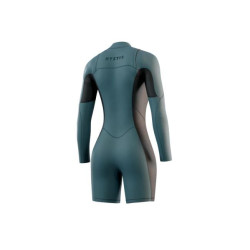 MYSTIC - HAVEN LONGARM SHORTY 3/2 MM FRONT ZIP WOMEN TEAL