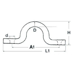 JUMPER STAINLESS steel WIRE 4x40 mm