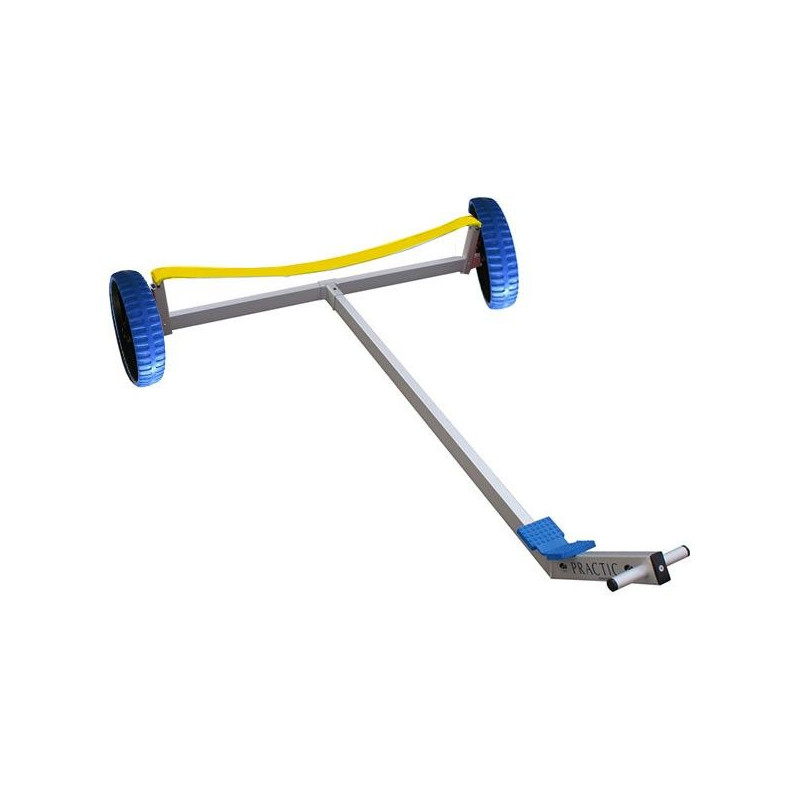 PRACTIC - CARRELLO OPTIMIST CON RUOTE ANTIFORATURA BLU