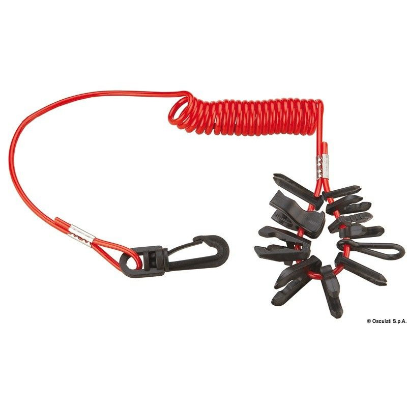 OSCULATI - kit of security lace and keys for rib