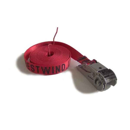 CINGHIE LEGA BARCA / WINDSURF - 4.5 METRI CON CRICCO IN ACCIAIO INOX PER PORTAPACCHI - OPTIMIST, LASER