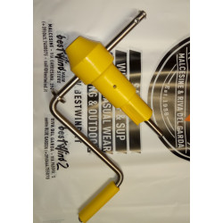 BESTWIND - ARGANO PER CARICABASSO INOX / TEFLON ARTICOLO ARTIGIANALE MADE IN ITALY