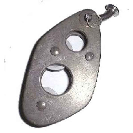 ALLEN V-CLEAT WITH DOUBLE SHEAVE & CURVED KEY